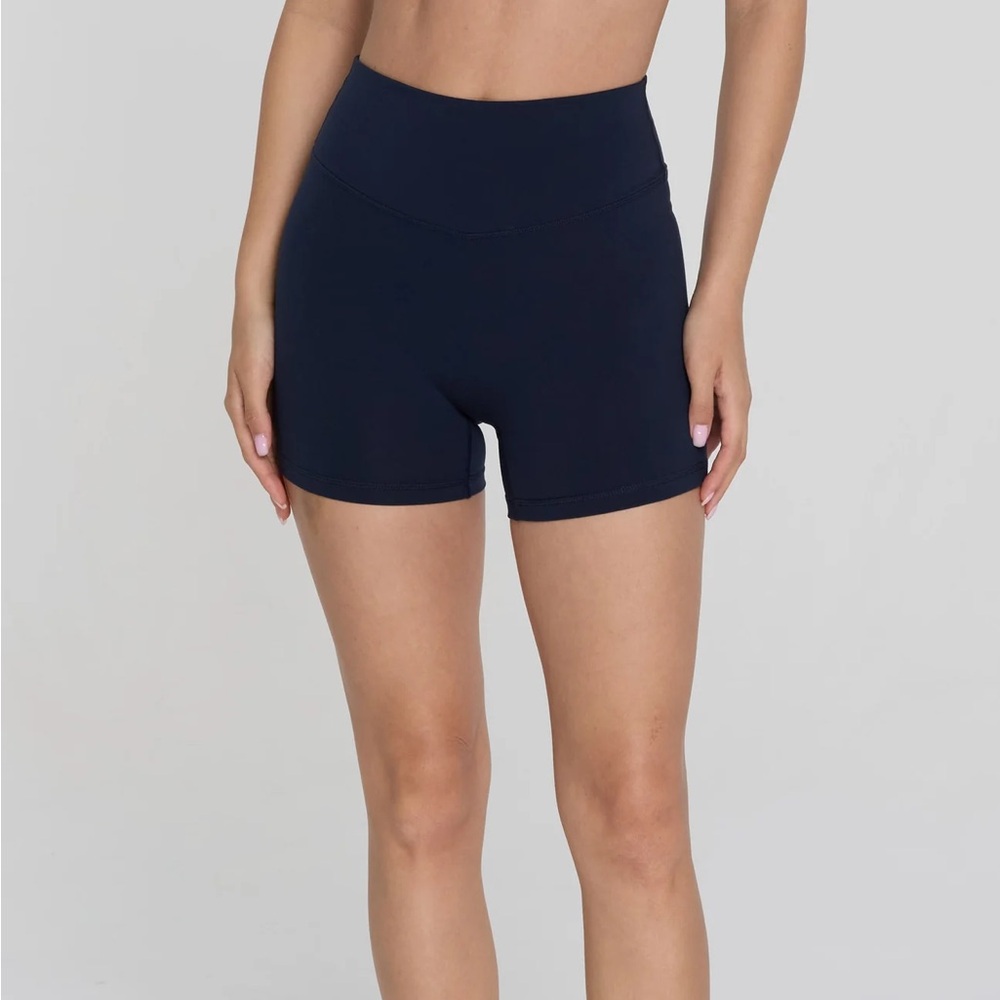 Shop FORM Navy Blue Core Biker Shorts